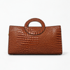 Luxe Croc-Embossed Structured Handbag