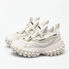Pure White Platform Chunky Sneakers