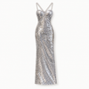 Silver Sequin Glamour Gown