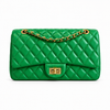 Emerald Quilted Luxe Shoulder Bag