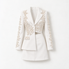 Pearl Luxe Blazer & Skirt Set