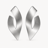 Sculptural Silver Statement Earrings