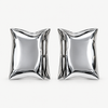 Sculpted Silver Statement Earrings