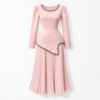 Blush Pink Embellished Pleated 2-Piece Set