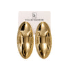 Luxe Textured Oval Earrings