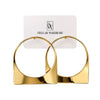 Geometric Gold Hoop Earrings