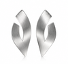 Sculptural Silver Statement Earrings