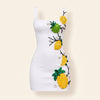Tropical Fruit Rhinestone Mini Dress